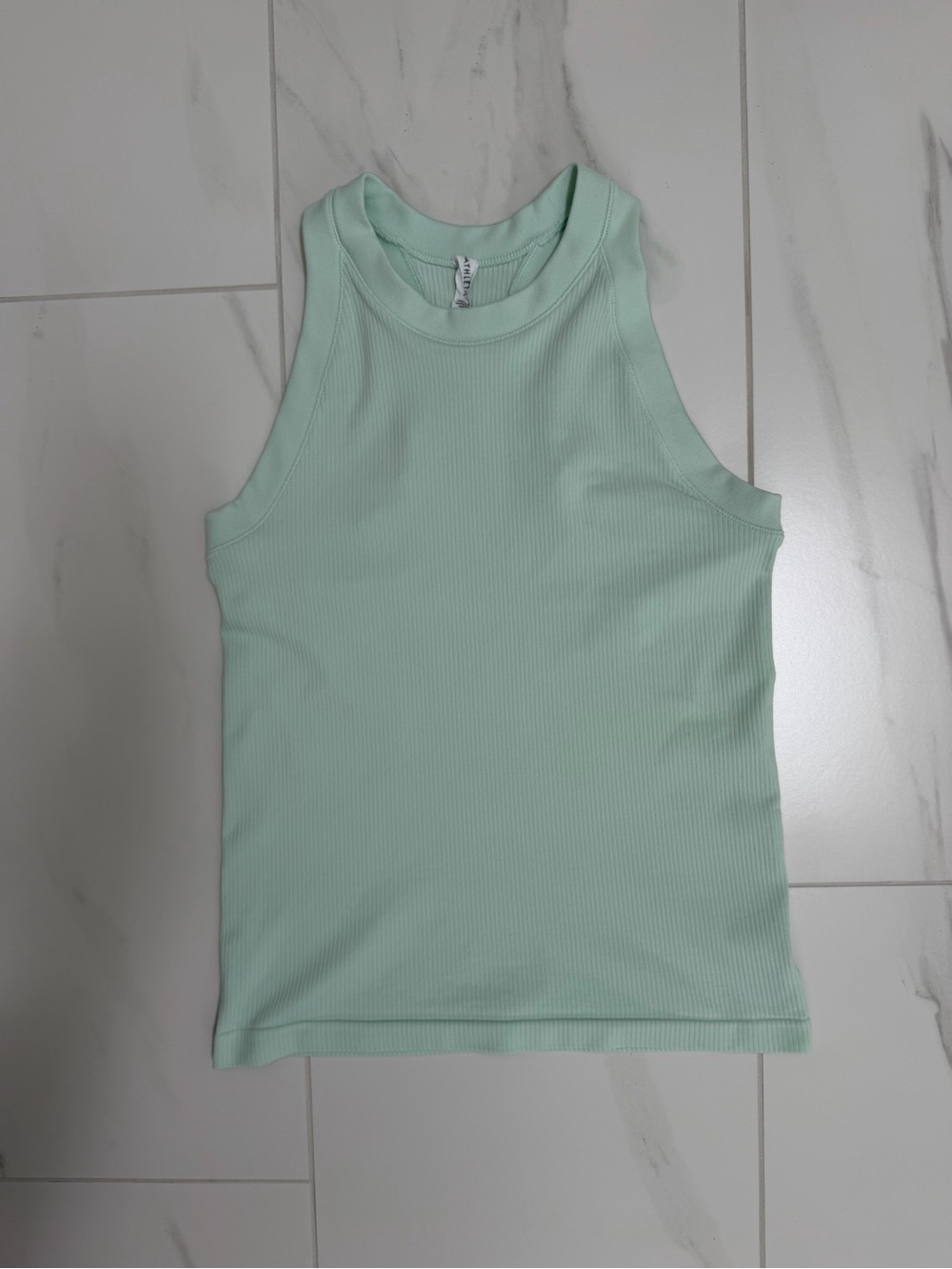 Athleta Renew Seamless Racerback Tank Top Mint Green